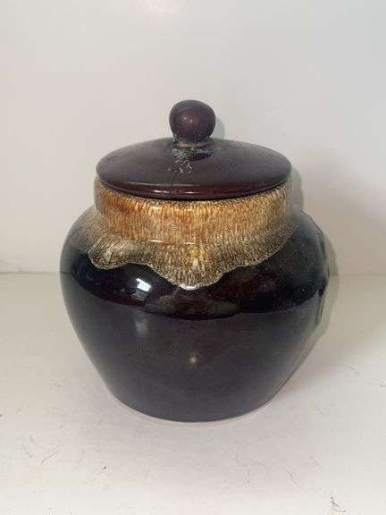 Stoneware cookie jar