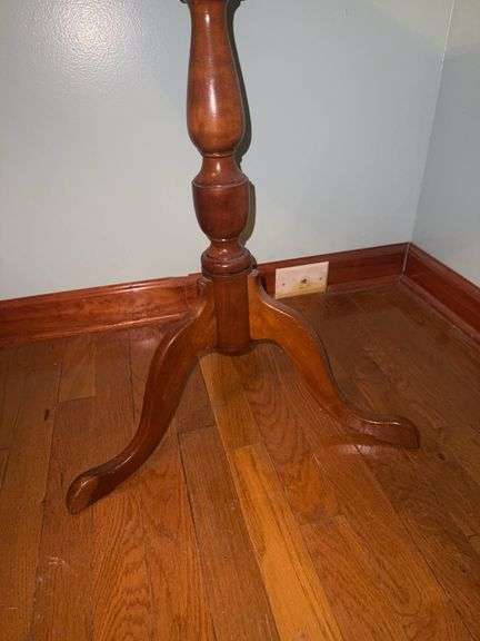 Vintage wooden round side table