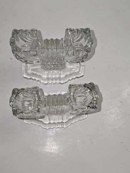 Vintage Anchor Hocking candle holders