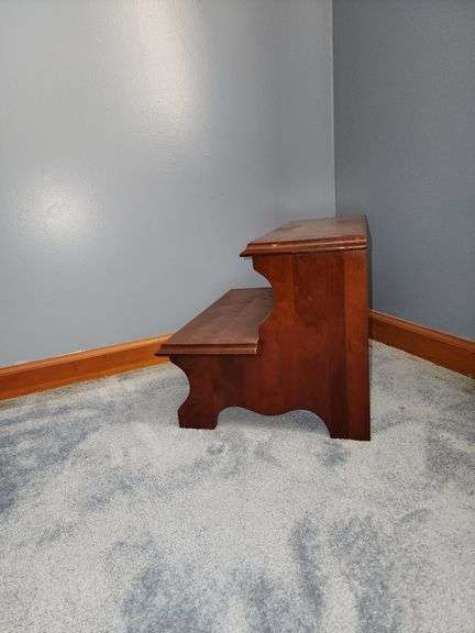 Wooden step stool
