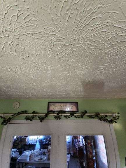 Sign, Faux Ivy, blue ½ basket, "My Farm" framed poem, metal hook, metal wall coat rack & wooden rod