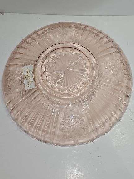 Anchor Hocking Mayfair Open Rose Pink Depression Glass bowl