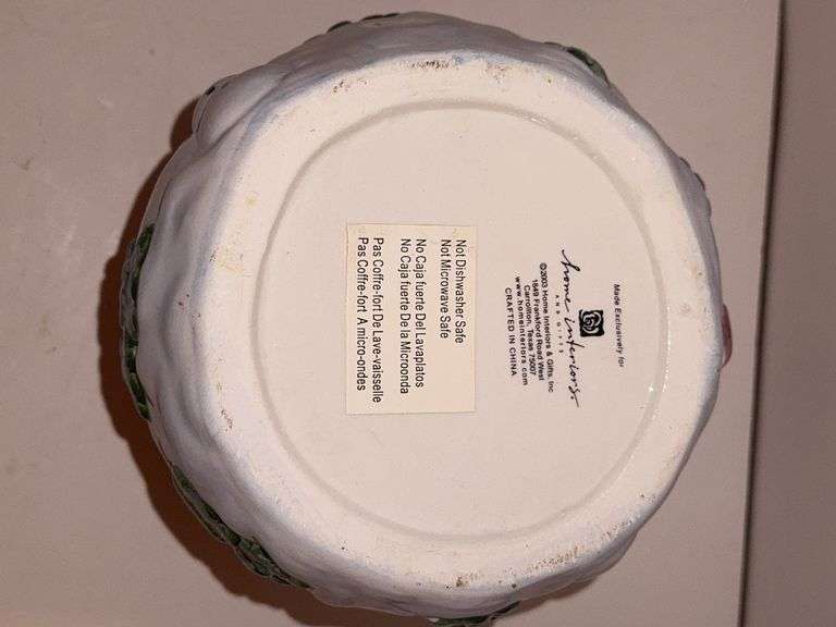 Vinrage 2003 Home Interiors Snowman Cookie Jar Cannister Cardinal Bird on Tophat