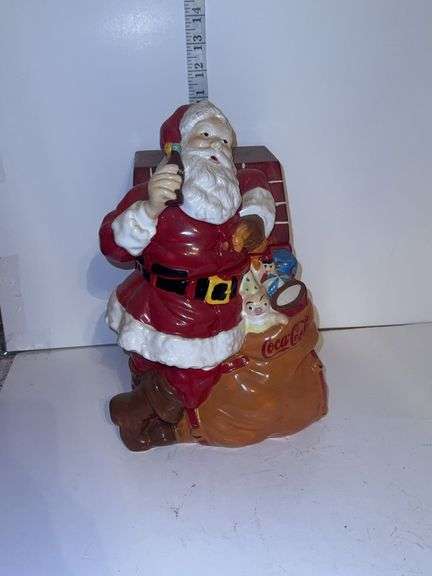 Coca Cola Santa Clause In Chimney Holding A Coke Cola 2005