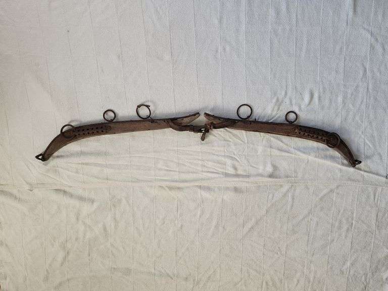 Antique wooden horse hames