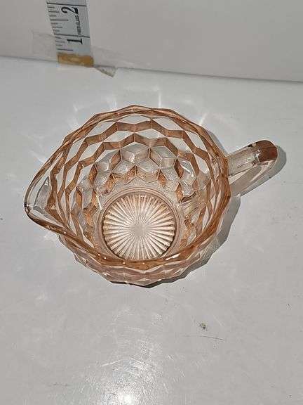 Pink glassware