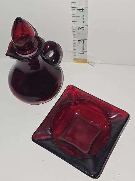 Ruby Red Glasswear pieces