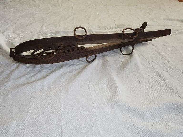 Antique wooden horse hames
