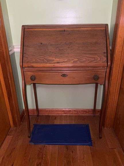 Vintage drop front secretary desk