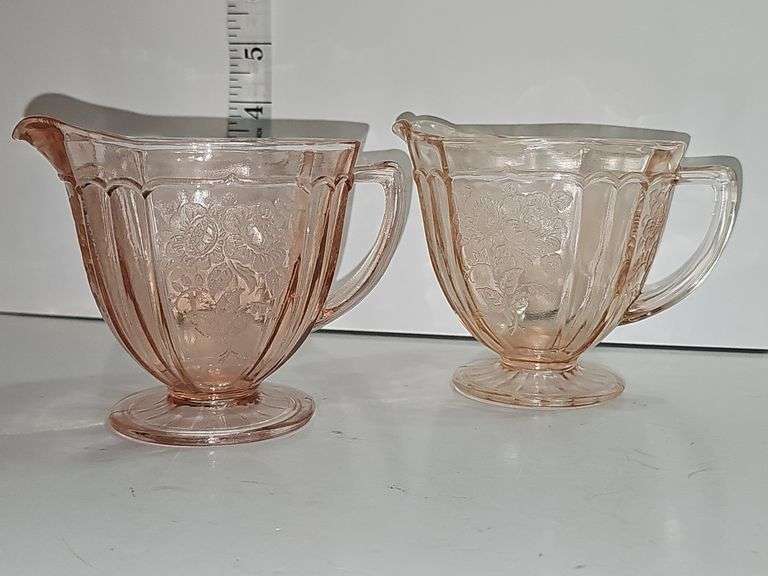 Pink glassware