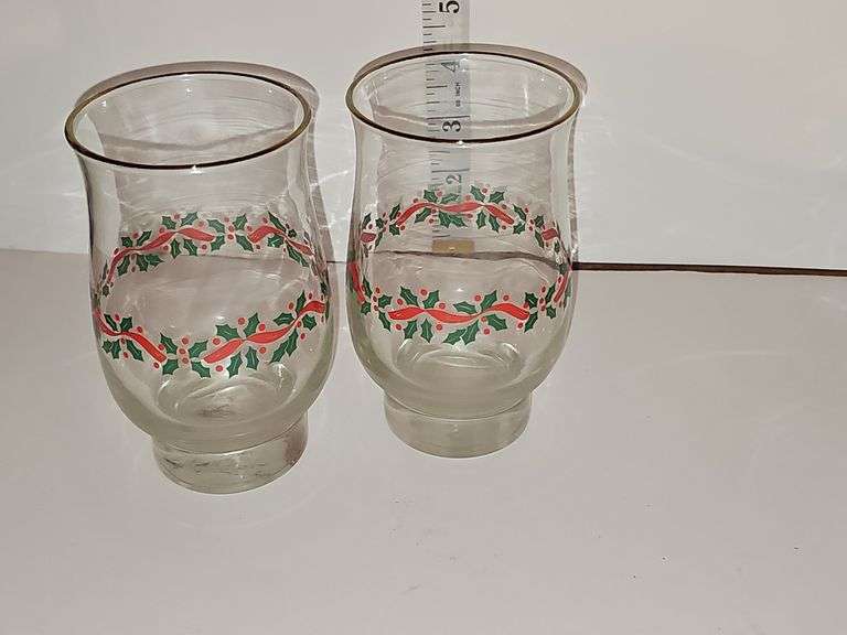 Christmas mugs & other misc glassware