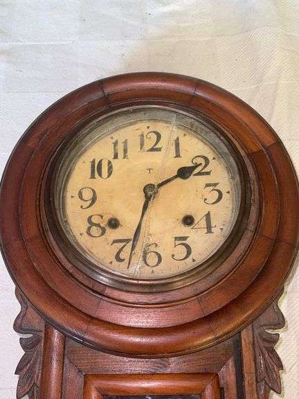 Vintage oak wall clock