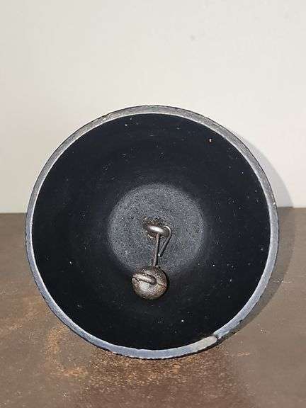 Vintage Cast Iron Bell topped with a patriotic Brass Eagle