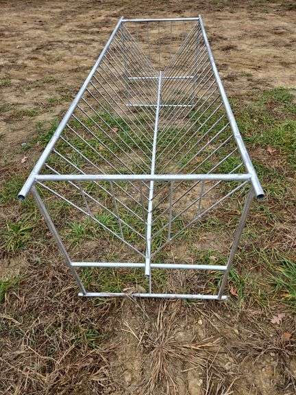 Galvanized Free Standing Hay Mangers