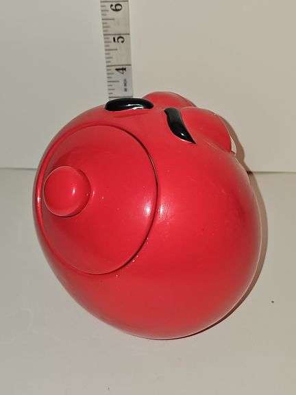 Vintage M&M Cookie /Candy Jars - Red