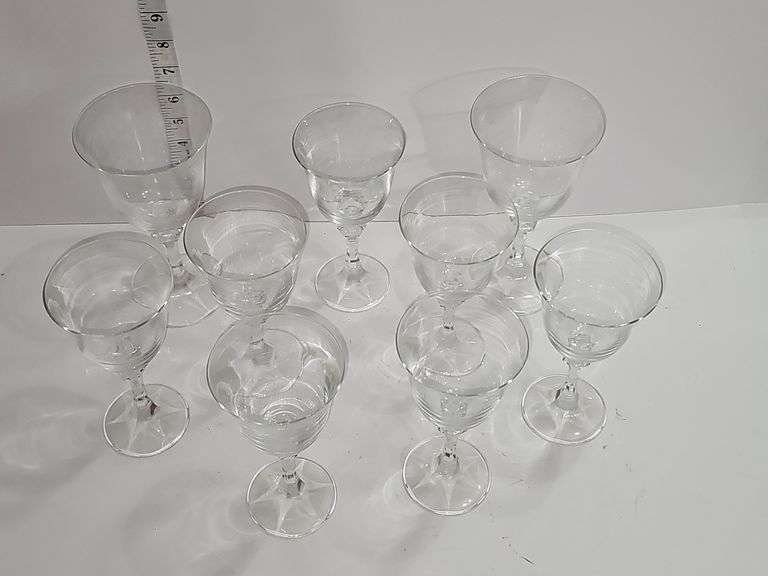 Crystal water goblets