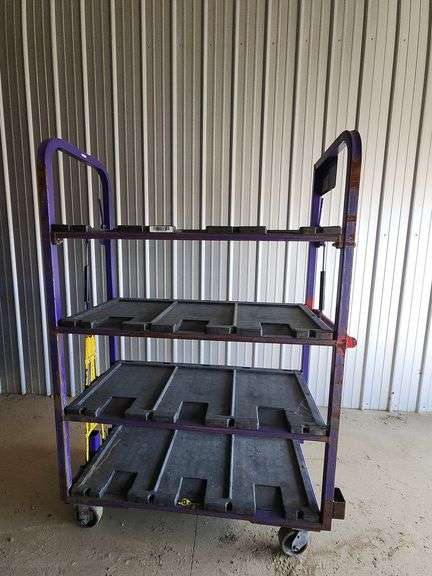 4 Tier Shelf Cart on Rollers