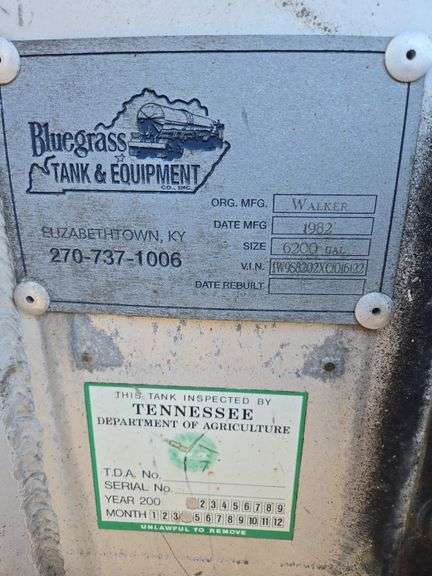 1982 Walker Stainless Tanker