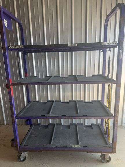 4 Tier Shelf Cart on Rollers
