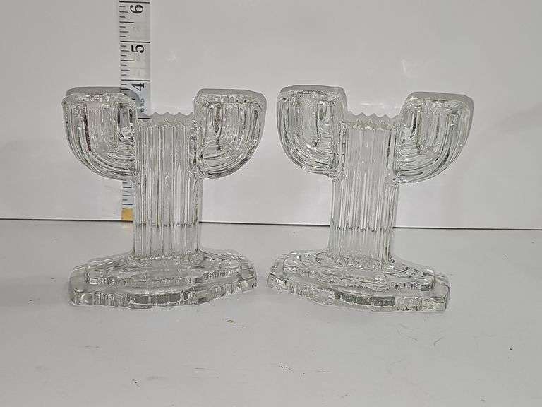 Vintage Anchor Hocking candle holders
