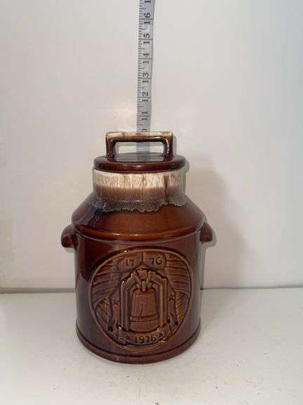 Vintage Bicentennial "Liberty Bell" cookie jar - USA on the bottom