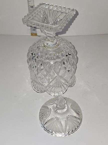 Gorgeous Shannon Crystal Pedestal Candy Dish