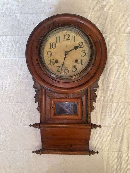 Vintage oak wall clock