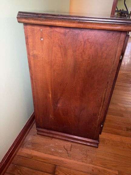 Vintage wooden display cabinet