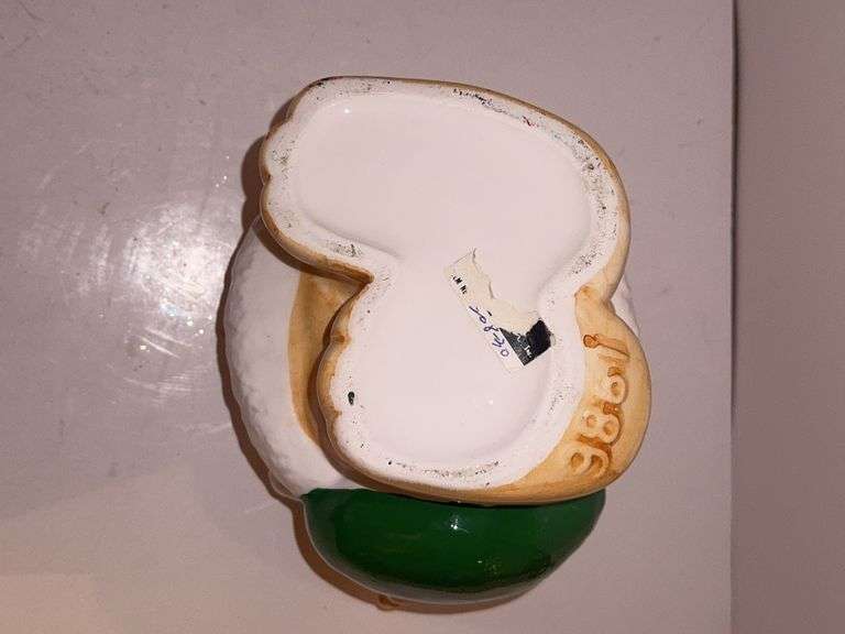 Vintage Christmas teddy bear cookie jar