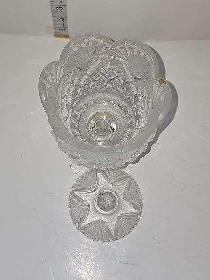 Gorgeous Shannon Crystal Pedestal Candy Dish