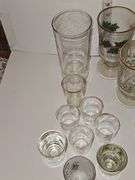 Christmas mugs & other misc glassware