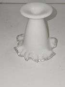 Vintage Fenton Silver Crest milk glass vase