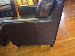 Lazy Boy leather chair & ottoman