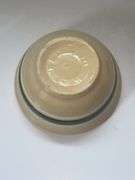 2 yellow stoneware bowls