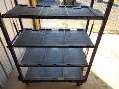 4 Tier Shelf Cart on Rollers