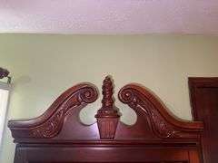 Vintage Curio Cabinet with sliding front door