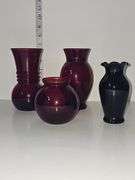 Vintage glass vases