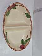 Vintage Franciscan Apple oval divided serving bowl.