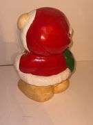 Vintage Christmas teddy bear cookie jar