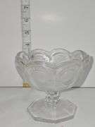 Fostoria Avon Glass Coin 91st Anniversary Candy Bowl Dish Footed Vintage 1977