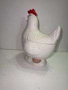 Ceramic chicken cookie jar