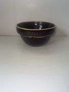Vintage stoneware mixing bowl - made in USA on bottom