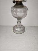 Oil lamp (Riverside Rondo Pattern) with clear chimney