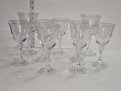 Crystal water goblets