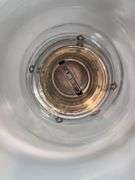 Vintage Clear glass oil lamp with chimney