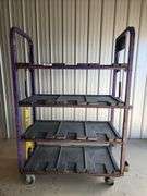 4 Tier Shelf Cart on Rollers