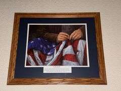 "If My People" framed military print