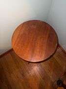 Vintage wooden round side table