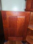 Colonial-style corner hutch or cupboard