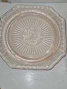 Rose Pink Depression Glass Plates
